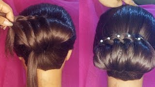 New Braided Juda Hairstyle || Easy Bun Hairstyle || Braid Hairstyle || BARNA'S MAKEOVER