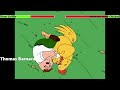 Peter Griffin Vs Ernie The Giant Chicken Second Fight With Healthbars