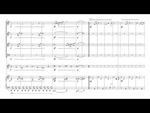 The Flight of the Mosquito for Recorder Quartet Guitar and Piano; Sheet music