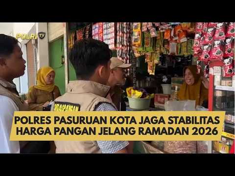 POLRES PASURUAN KOTA JAGA STABILITAS HARGA PANGAN JELANG RAMADAN 2026