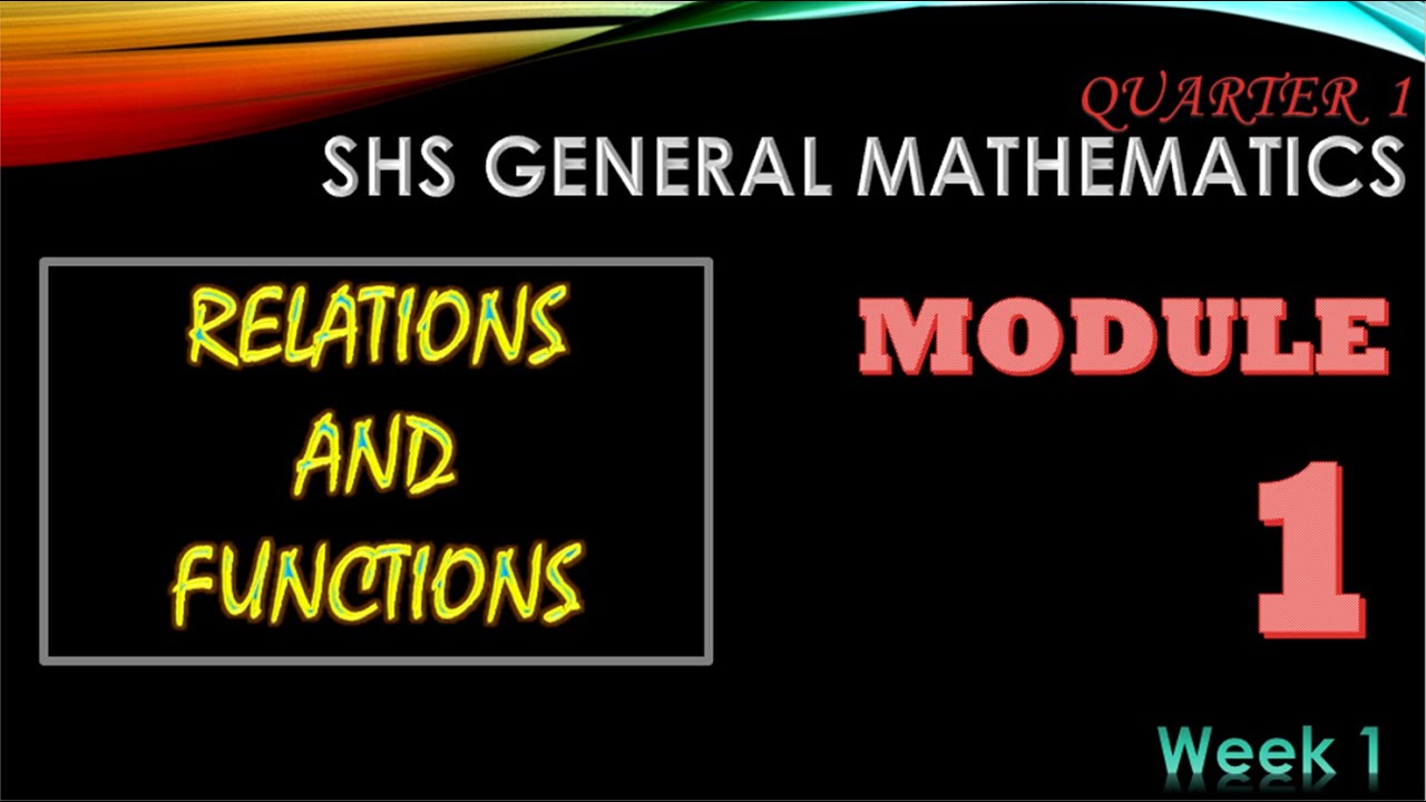 GENMATH MODULE 1  |REDCRUZ|