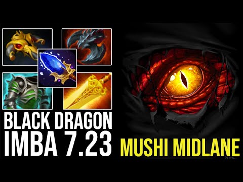 MUSHI Back To Mid. IMBA 7.23 Dragon Knight with Aganhims  Delete Cancer Lancer.