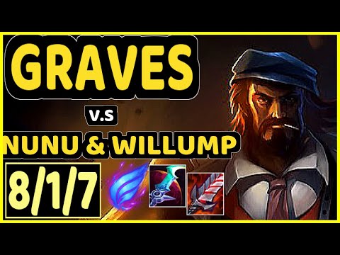 CINKROF (GRAVES) vs NUNU & WILLUMP - 8/1/7 KDA JUNGLE GAMEPLAY - EUW Ranked GRANDMASTER
