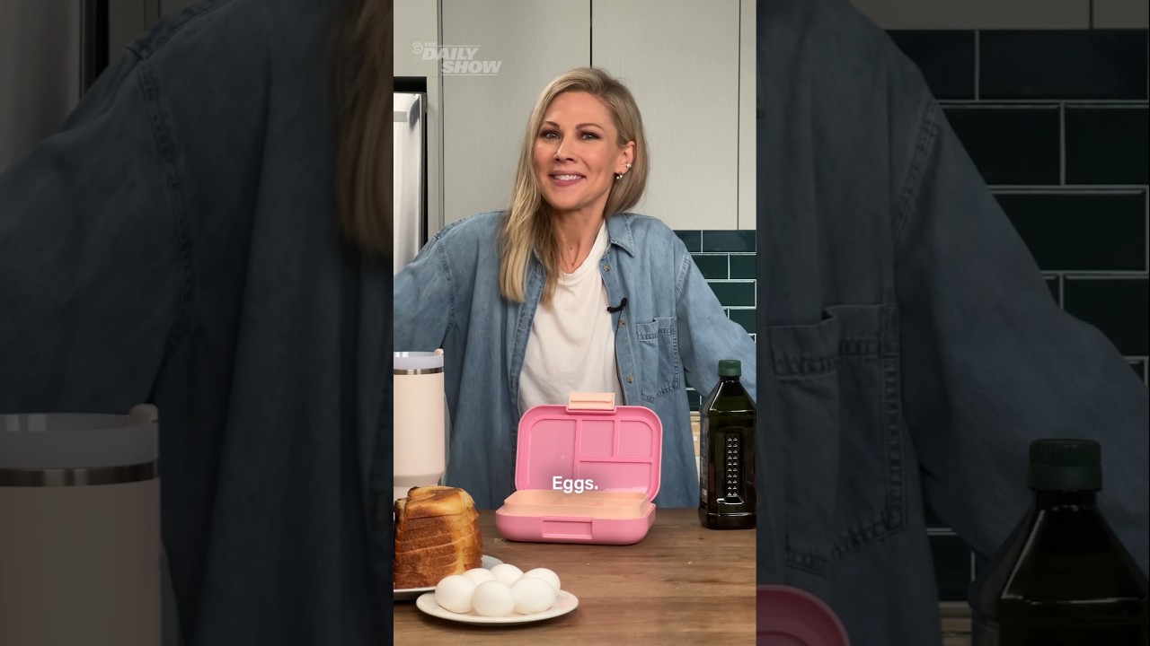 The Daily Show segment skewers the ritual of packing school lunches