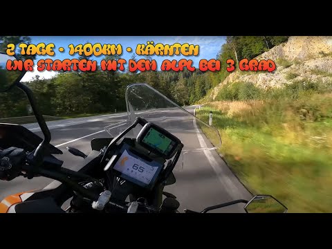 KTM 1290 SUPER ADVENTURE S - 2 Tage - 1400 km - Kärnten - Wir rutschen über das ALPL bei 3 grad 🥶
