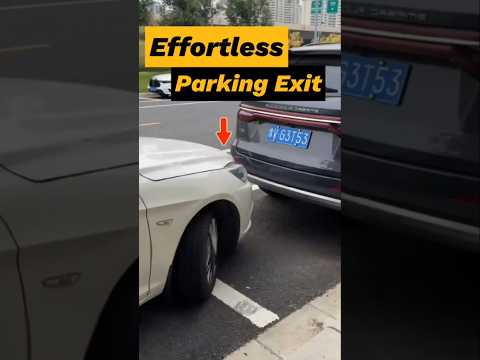 Easy Steps to Exit Tight Parking Spaces for Beginners #cardrivingtips #automobile #shorts