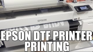 Epson Surecolor G6070 DTF Printer printing