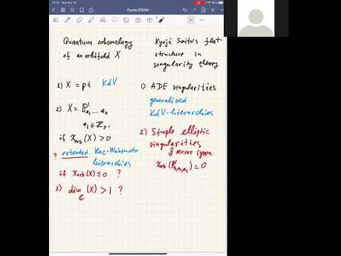 Todor Milanov - Lecture 1 - Towards Hirota Bilinear Equations in Gromov-Witten theory