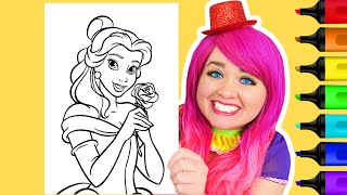 Coloring Princess Belle | Beauty and the Beast