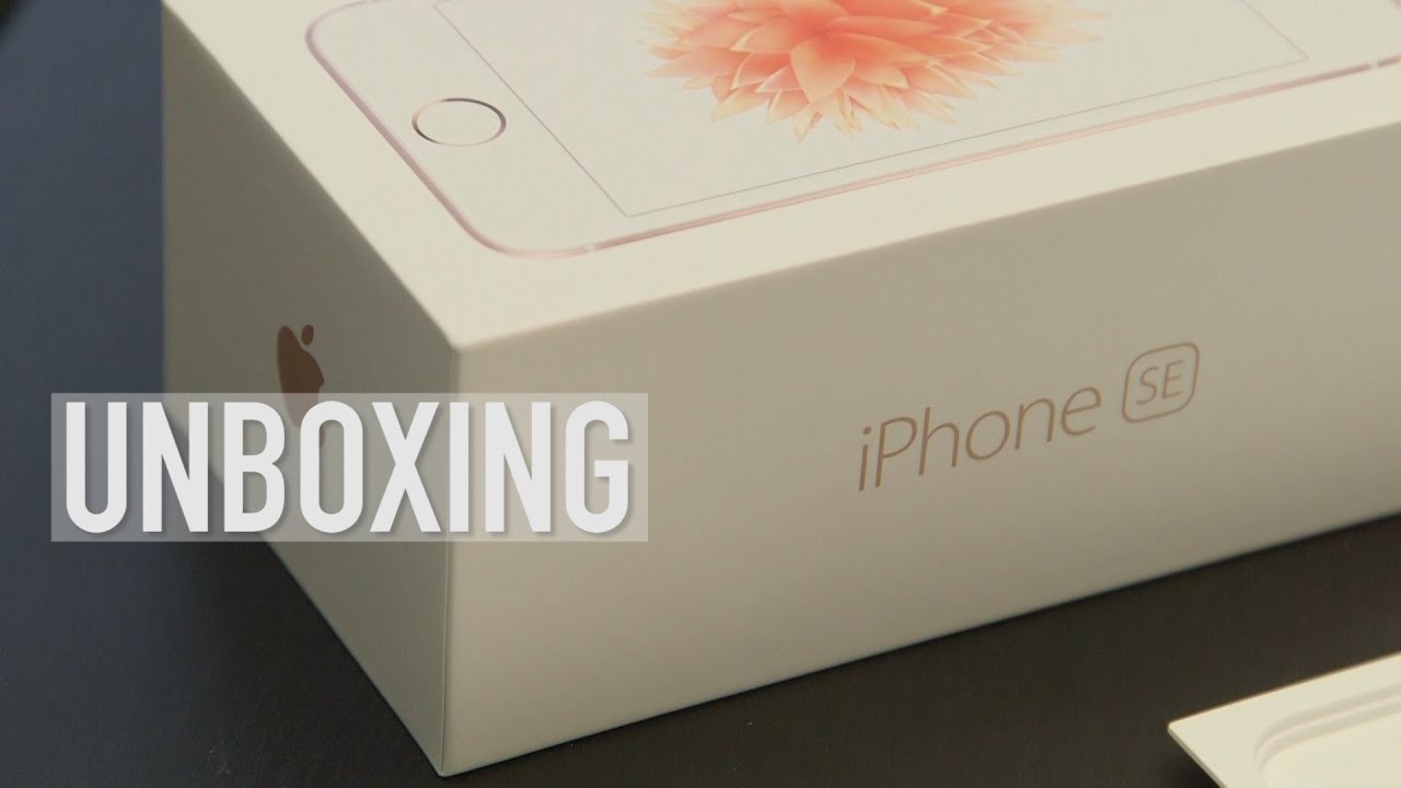 iPhone SE- Unboxing and first impressions - YouTube