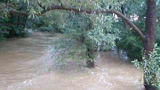 preview picture of video 'Hochwasser 2009 - die Rittschein bei Söchau - 090804'