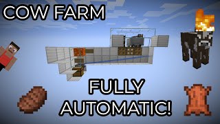 Minecraft Automatic Cow Farm | Fully AFK, Easy Build | 1.16