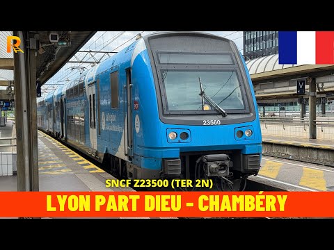 Cab Ride Lyon Part-Dieu  → Chambéry (France, June 2025) train driver's view 4K