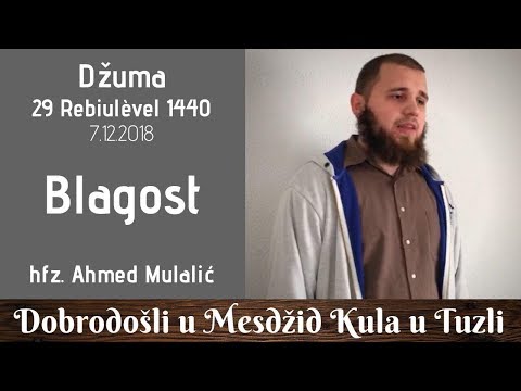 Džuma | 29 Rebiulèvel 1440 | hfz. Ahmed Mulalić | Blagost