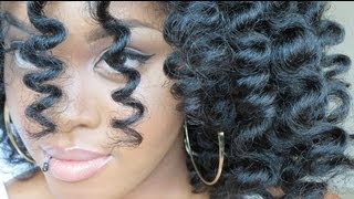 The Perfect NO HEAT Spiral Bantu Knot Out on Natural Hair !