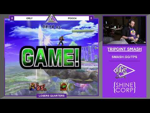 ORLY (Falcon) vs Pooch (Samus, Sheik) - Tripoint Smash #16 PM Losers Quarters