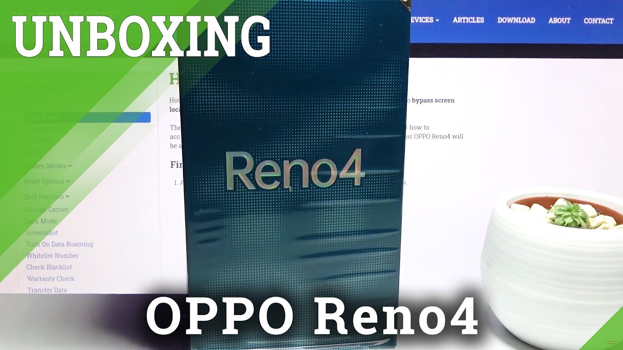 Unboxing of OPPO Reno 4 – Review / What’s in the box