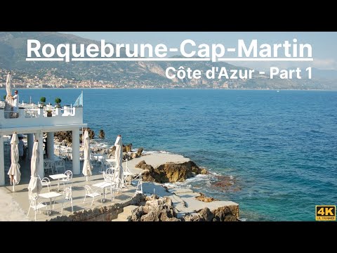 French Riviera, Roquebrune-Cap-Martin (Part 1), Côte d'Azur | South of France | Walking Tour 4K