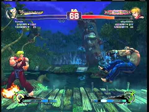 SSFIVAE: Sagat (kunste)  vs. Ken (step1091x)  SD