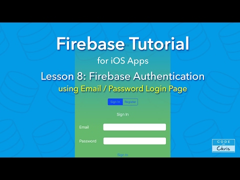 Firebase Tutorial for iOS - Ep 8 - Authentication using an Email Login Page