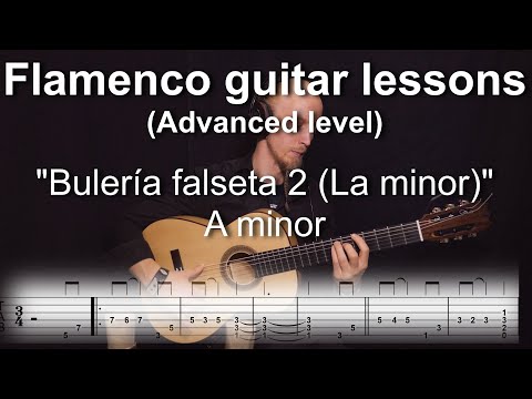 Flamenco guitar lessons - Advanced level - Bulería falseta 2 (La minor/A minor)