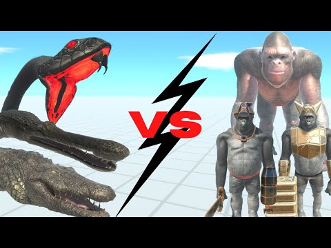 PRIMATES DEFY REPTILES  -  ANIMAL REVOLT BATTLE SIMULATOR