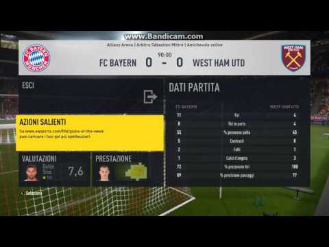 Serie B bayern - West ham 0-0