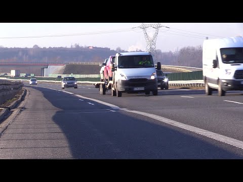 Pofalowana autostrada A1 w woj. śląskim 05.01.2023
