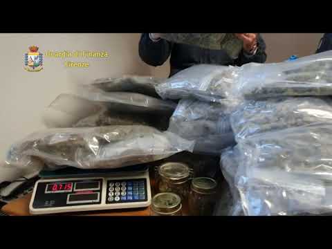 GDF Firenze: sequestrati 135 kg di sostanze stupefacenti. Arrestato un italiano.