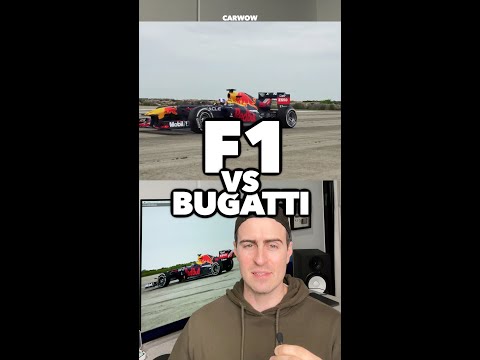 Redbull F1 vs Bugatti Chiron Drag Race