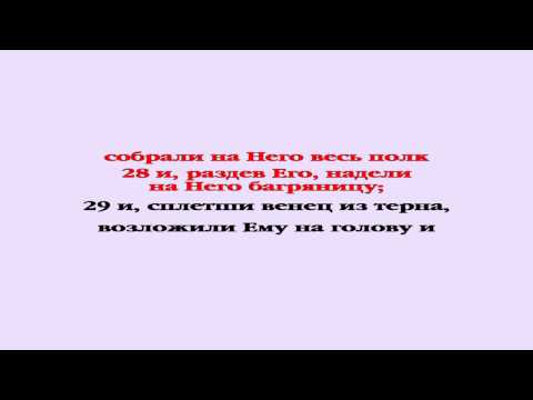 Видеобиблия. Евангелие от Матфея. Глава 27