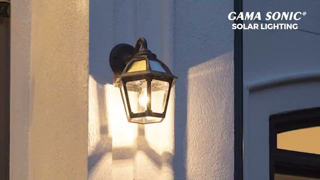 Video 1 Watch A Video About the Polaris Black Solar LED Outdoor Wall Light