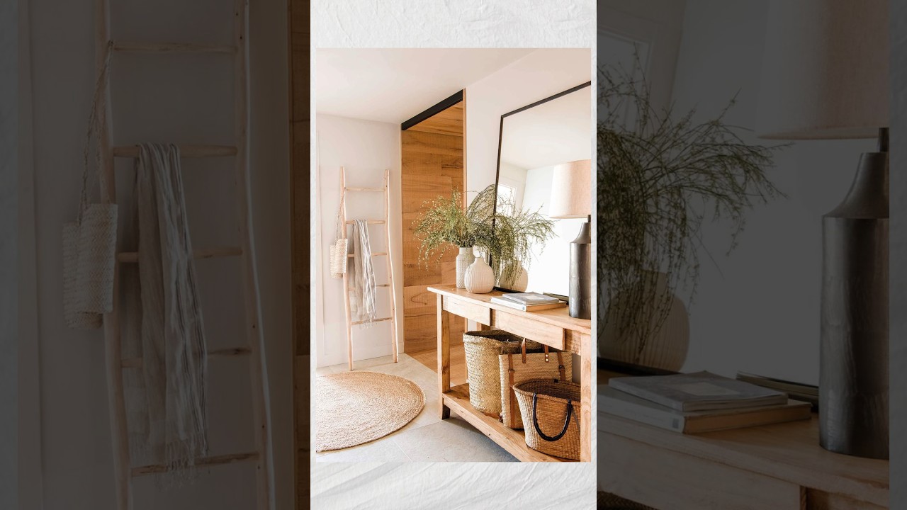 Decorate your hall with baskets and baskets