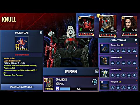 Star Lord Solo Knull With Obelisk - Marvel Future Fight
