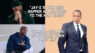 Rappers Talking About Jay-Z (Eminem, Drake, Kanye West, Nipsey Hussle, J Cole &amp; more)