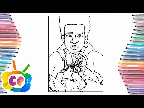 Spider-Man coloring page/Miles Moralis Spider-Man/ Elektronomia - Sky High [NCS Release]