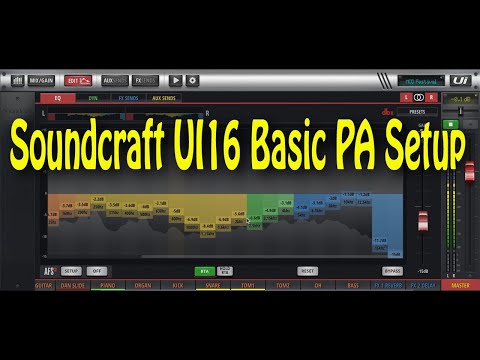 Basic PA Setup with the Soundcraft UI16