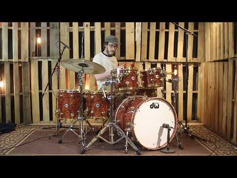 DW Collector's Waterfall Bubinga over Mahogany Spruce Drum Set - 22,10,12,14,16,14sn - SO#1255629 image 10