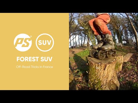 Forest freestyle SUV - off-road tricks in France