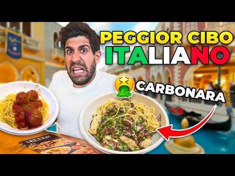 I EAT THE WORST ITALIAN FOOD IN LAS VEGAS *disgusting*