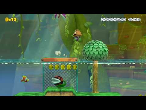 Super Mario Maker 2 - W3-1B Piranha Plant River by Sebbel - No Commentary