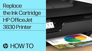 How to Replace an Ink Cartridge in the HP OfficeJet 3830 Printer