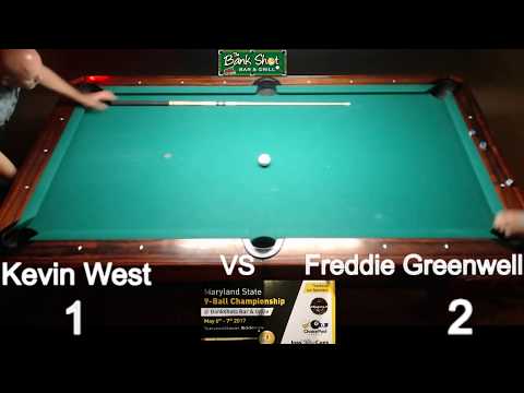 Kevin West Vs Freddie Greenwell  - Maryland 9-ball Championship