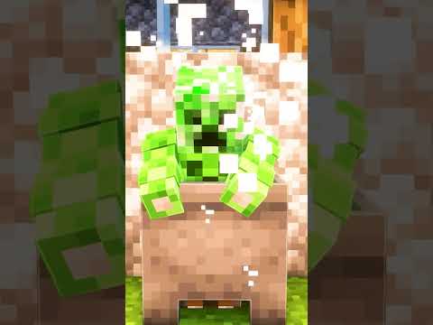 Minecraft's MOST COOL HERO Creeper EVER! #shorts