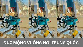 Máy đục hơi mộng vuông khuôn cửa Woodmaster Trung Quốc WM-110VT. Đục mộng vuông, Đục cửa