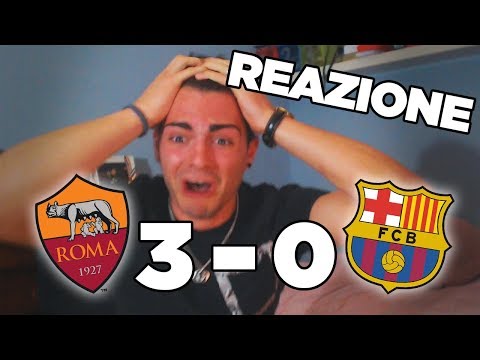 REAZIONE ROMA BARCELONA 3-0!! LA ROMA E' IN SEMIFINALE DI CHAMPIONS LEAGUE!!!! 💎❤