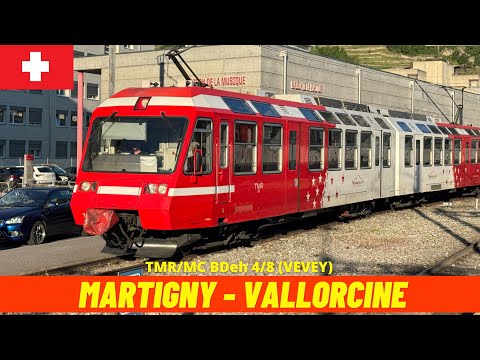 Cab Ride Martigny → Vallorcine (Mont-Blanc Express, Switzerland, France, May 2025) driver's view 4K