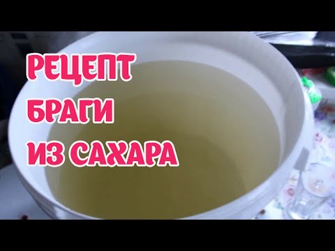 САХАРНАЯ БРАГА. Простой рецепт для начинающих.