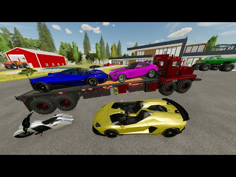 Millionaire loses his Racecars and Monster Trucks to Repo Man | Farming Simulator 22