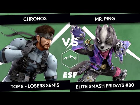 Elite Smash Friday #80 - Chronos (Snake) vs Mr. Ping (Wolf) - Top 8 - Losers Semis